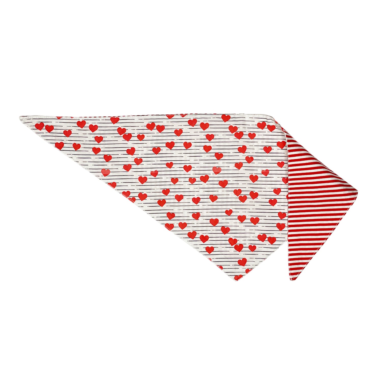Heart shaped pet bandana